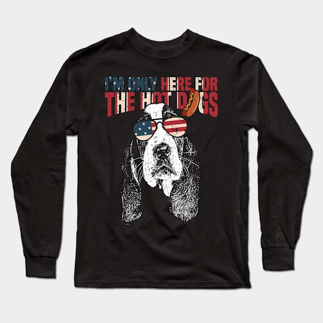 I'm only here for the hot dogs Long Sleeve T-Shirt by Madfido